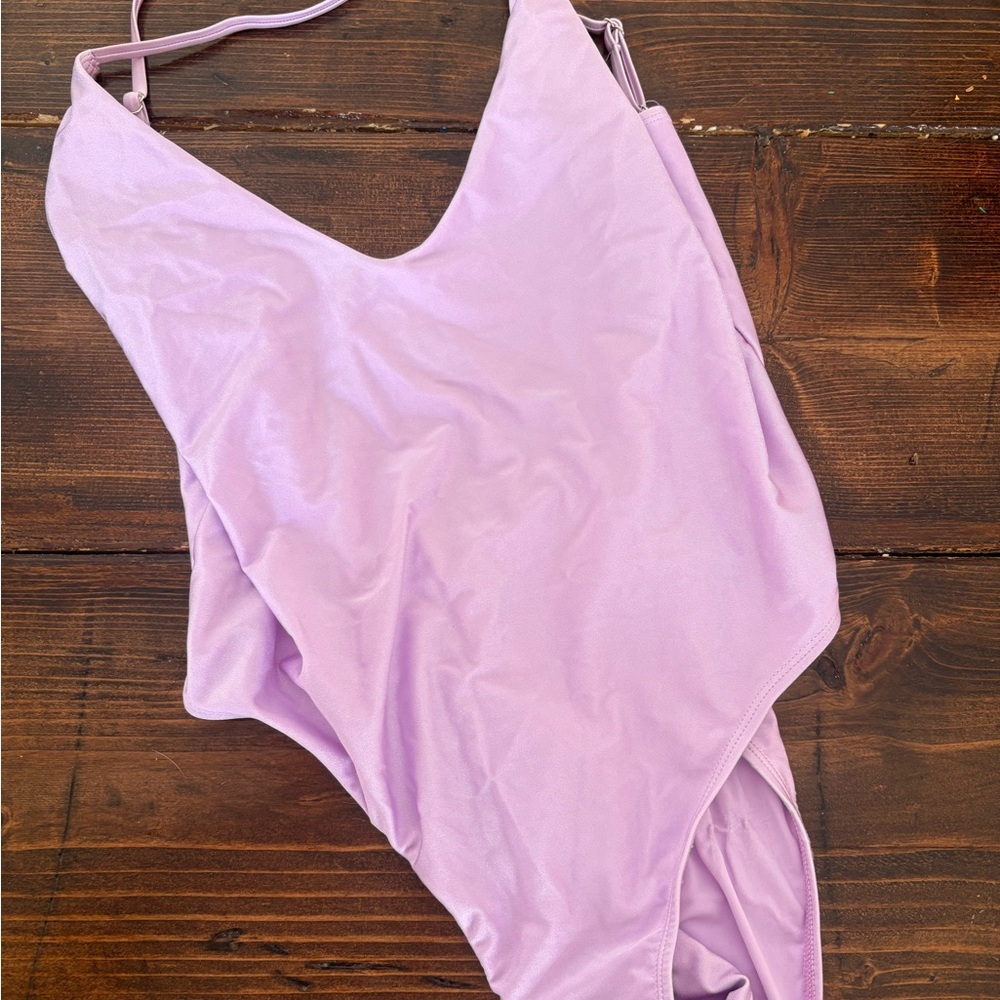Topshop Lilac One-Piece Swimsuit